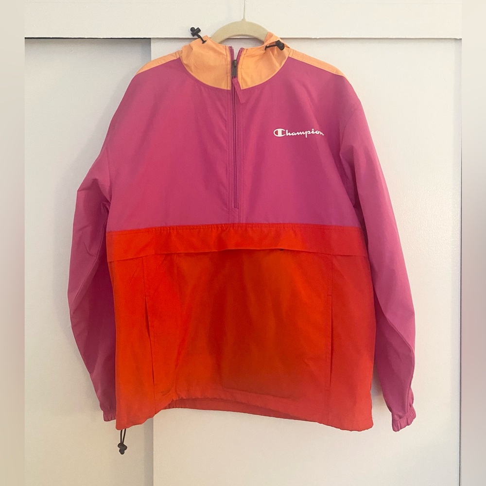 Champion color block wind breaker 80s style